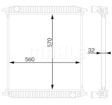 Mahle CR703000S - RADIA IVECO TECTOR/EUROCARGO E13/E15/E17 (09-00>)