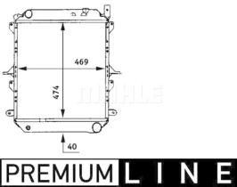 Mahle CR723000P - RADIA NISSAN ECO T 135.60/70/80/ATLEON 140.80 (97>)