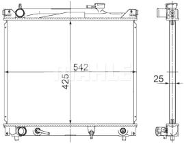 Mahle CR754000S - RADIA SUZUKI GRAND VITARA (FT/HT) 2.0I V6/2.5I V6 (97>) AUT.