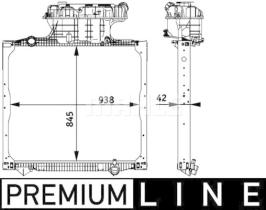 Mahle CR770000P - RADIA MAN TGA 18.310-33.460 (00>) 845*938*42