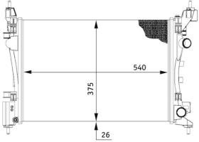 Mahle CR774000S - RADIA OPEL CORSA D 1.0/1.2/1.4 (7/06>)