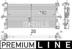 Mahle CR808000P - RADIA FIAT DUCATO III/ JUMPER (15>) TET.-> PARAGOLPES