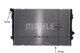 Mahle CR811000S - RADIA AUDI A3/ VW GOLF VII/ LEON (12>) OCTAVIA III (13>)