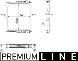 Mahle CR821000P - RADIA RVI MIDLUM (5/06>) 620 - 568 - 52