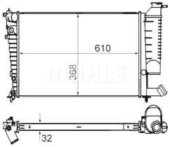 Mahle CR849000S - RADIADOR TURISMO PEUGEOT 306/ CITRO