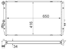 Mahle CR854000S - RADIA SEAT LEON/TOLEDO II/GOLF IV  ARL (00>) A/S