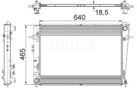 Mahle CR909000P - RADIA HYUNDAI TUCSON 2.0CRDI (09-) HALLA