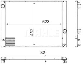 Mahle CR917000P - RADIA BMW S5 E60/E61 (03>) AUT. + 2 TUBOS INF.