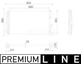 Mahle CR928000P - RADIA OPEL INSIGNIA A 1.6/2.0CDTI (11/14>3/17) AUT.