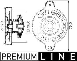 Mahle CRB15000P - MERCEDES/MAN 57MM C.A. 0,7 BAR