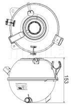 Mahle CRT19000S - NODRI VW GOLF/AUDI A3/SKODA OCTAVIA/LEON (04>)