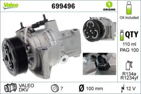 Valeo 699496 - COMPR DACIA DUSTER (10/17>) 7 PK