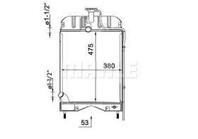 Mahle CR2329000S - RADIADOR DE REFRIGERANTE MASSEY FE.