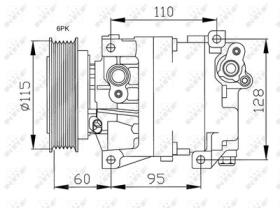 NRF 32169G - COMPRESORES FIAT DOBLO 1.9D 01-0X0X0