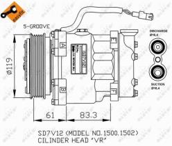 NRF 32219G - COMPR CITROEN SAXO 1.5D