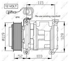 NRF 32660 - COMPR JOHN DEERE SERIES 5000/6000/7000 -TORRETA