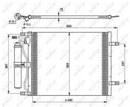 NRF 35784 - CONDE NISSAN MICRA K12 1.5 DCI (02>) NOTE 1.5 DCI (06>)