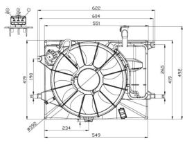 NRF 47558 - VENTI HYUNDAI I30 GDI/KIA CEED (15-)