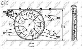 NRF 47757 - VENTI OPEL ASTRA J/ZAFIRA C/CHEVROLET CRUZE/ORLANDO