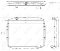 NRF 504115 - RADIA MITSUBISHI PAJERO 2.3/2.5TD (82>91)