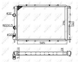 NRF 509503 - RADIA RENAULT MEGANE I 1.4/1.6/2.0/1.9D/DTI (95>5/98)