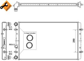 NRF 509529 - RADIA AUDI A3 /VW GOLF IV/SEAT LEON  (96>) A/S