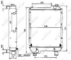 NRF 52106 - RADIA NEW HOLLAND M100/M125/TM115/TM125 + ENF