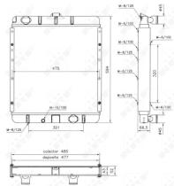 NRF 52137 - RADIA MITSUBISHI CANTER 2.5 T (00>)