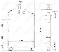 NRF 52161 - RADIA MASSEY FERGUSON 165/185/265/275/285/290 (LAT. 73M/M)