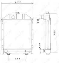 NRF 52208 - RADIA MASSEY FERGUSON 174C (PANAL 57 MM)