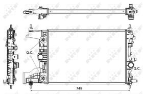 NRF 53122 - RADIA OPEL ASTRA J 1.4/1.6 (09>) AUT.