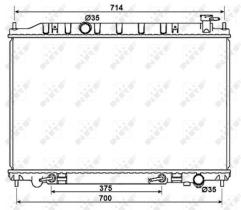 NRF 53407 - RADIA NISSAN MURANO (Z50) 3.5I V6 AUT. (11/04>)