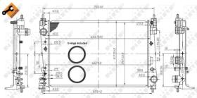 NRF 53454 - RADIA FIAT DOBLO 1.6D/2.0D MULTIJET (7/10>) BRAVO II (07>)