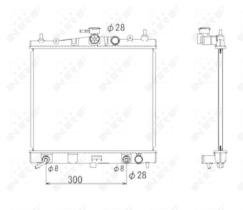 NRF 53535 - RADIA NISSAN MICRA III 1.2/1.4 (03>10) NOTE/TIIDA 1.6 (06>)