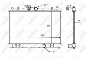 NRF 58236 - RADIA NISSAN JUKE (F15)1.6I (10-)