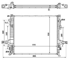 NRF 58356 - RADIA VOLVO XC90 D5/2.5T/3.2I V6/T6/V8 (02->) M/A