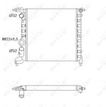 NRF 58783 - RADIA RENAULT CLIO I 1.2/1.2I (90>)(96>)