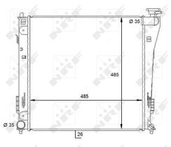 NRF 59086 - RADIA HYUNDAI I40 (VF) 1.7 CRDI (5/11>) MAN.