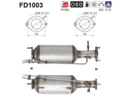 AS FD1003 - FORD FOCUS II/C-MAX/GALAXY/MONDEO IV/S-MAX/VOLVO C30/S40 II