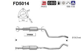 AS FD5014 - OPEL ZAFIRA B 1.9CDTI (05-)