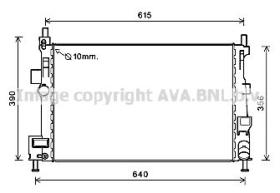 AVA FD2601 - RADIA FORD FOCUS C-MAX II 1.6TDCI (12/10>) MAZDA 3 1.6 CD