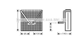 AVA SAV011 - EVAPO SEAT IBIZA IV/POLO/FABIA (02>)