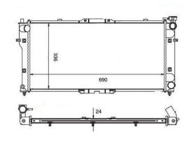 Ordoñez 2060224 - RADIA MAZDA MX3 1.6I/1.6I 16V (91>00) 626IV/MX6 (92>)