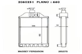 Ordoñez 2060251 - RADIA MASSEY FERGUSON 165/185/275/285/290 (LATERAL 78 M/M)