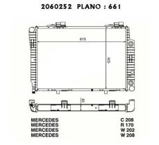 Ordoñez 2060252 - RADIA MB W202 C200D/C220D/C250D M/A