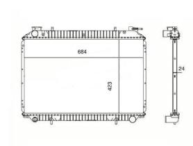 Ordoñez 2060278 - RADIA NISSAN SERENA/VANETTE CARGO 2.0D +AC (95>)