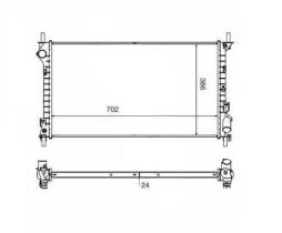 Ordoñez 2060283 - RADIA FORD TRANSIT CONNECT TDCI 75/90 CV +AC (8-02>)