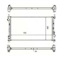 Ordoñez 2060284 - RADIA FORD TRANSIT CONNECT 1.8DI/TDCI +AC (8-02>)