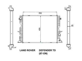 Ordoñez 2060310 - RADIA LAND ROVER DEFENDER 2.5 TD5 (97>)