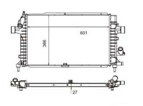 Ordoñez 2060340 - RADIA OPEL ASTRA H 1.3CDTI/1.7CDTI/1.9CDTI (04>06)